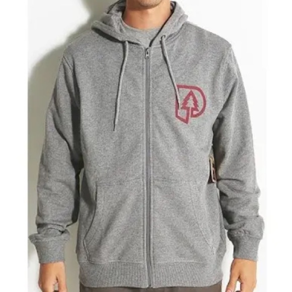 Poler Zip Hoodie Tl Cyclops Heather Grey, M